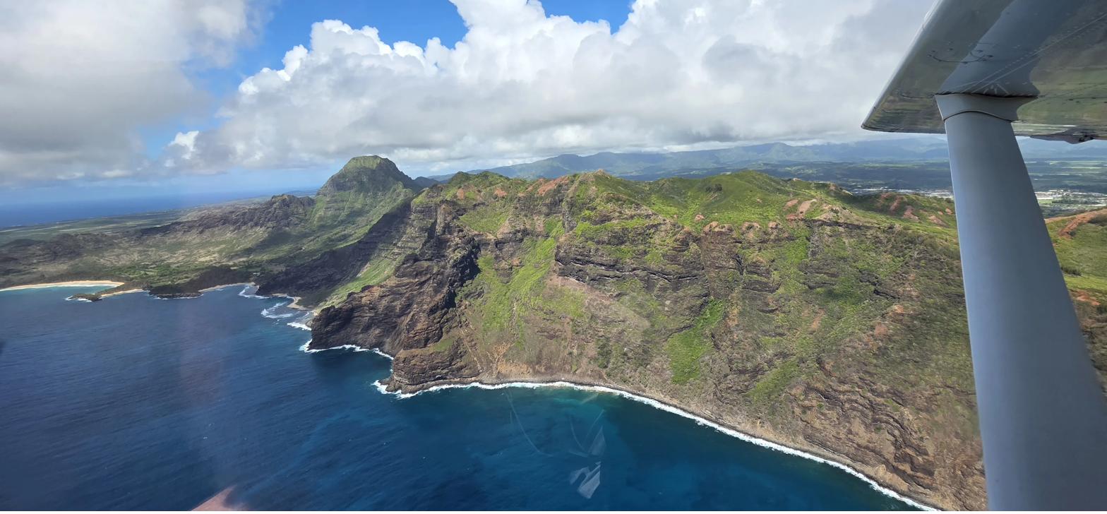 Kauai coastline aerial